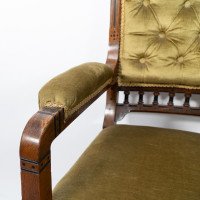 Charles Bevan Attributed, a Set of Six Gothic Revival Oak Dining Chairs - Thumbnail 10