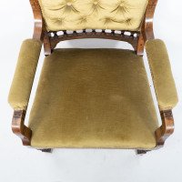 Charles Bevan, attributed. A Set of Six Gothic Revival Oak Dining Chairs - Thumbnail 11