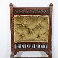 Charles Bevan Attributed, a Set of Six Gothic Revival Oak Dining Chairs - Thumbnail 20