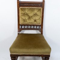 Charles Bevan, attributed. A Set of Six Gothic Revival Oak Dining Chairs - Thumbnail 21