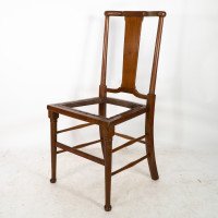 Morris & Co. A monumental set of fourteen Arts & Crafts oak dining chairs - Thumbnail 5