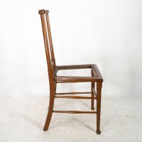 Morris & Co. A monumental set of fourteen Arts & Crafts oak dining chairs - Thumbnail 7