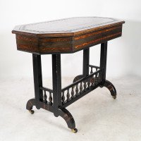 David Waddington. Aesthetic Movement Ebonised & Parcel Gilt Writing Desk - Thumbnail 5