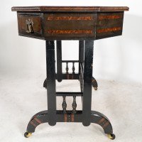 David Waddington. Aesthetic Movement Ebonised & Parcel Gilt Writing Desk - Thumbnail 12