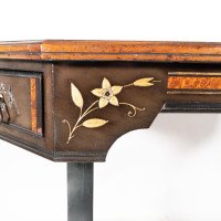 David Waddington. Aesthetic Movement Ebonised & Parcel Gilt Writing Desk - Thumbnail 14