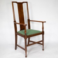 Morris & Co. An Arts & Crafts turned oak armchair - Thumbnail 1