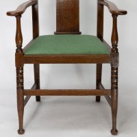Morris & Co. Arts & Crafts turned Oak Armchair - Thumbnail 11