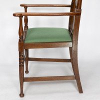 Morris & Co. Arts & Crafts turned Oak Armchair - Thumbnail 13