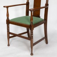 Morris & Co. An Arts & Crafts turned oak armchair - Thumbnail 14