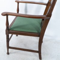 Morris & Co. Arts & Crafts turned Oak Armchair - Thumbnail 17