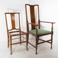 Morris & Co. An Arts & Crafts turned oak armchair - Thumbnail 19
