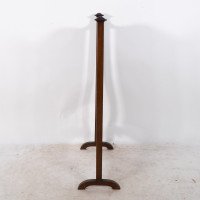 Shapland & Petter. An Arts & Crafts Firescreen with a Beautiful Peacock Inlaid - Thumbnail 5
