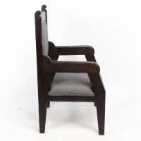 Dr. Christopher Dresser In the style of, Aesthetic Movement Ebonised Armchair - Thumbnail 4