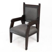 Dr. Christopher Dresser In the style of, Aesthetic Movement Ebonised Armchair - Thumbnail 3