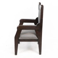 Dr. Christopher Dresser In the style of, Aesthetic Movement Ebonised Armchair - Thumbnail 5