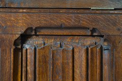 A. W. N. Pugin Style of, Large Gothic Revival Style Carved Oak Blanket Chest - Thumbnail 14