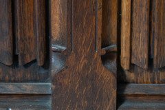 Large Gothic Revival Style Carved Oak Blanket Chest In the style of A. W. N. Pugin - Thumbnail 19
