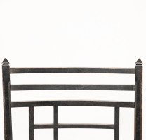 James Plucknett Attributed, probably for Collier & Plucknett. An Exaggerated High Back Anglo-Japanese Ebonised Armchair - Thumbnail 7