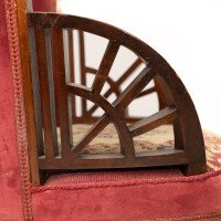 E. W. Godwin Attributed, Anglo-Japanese Circular Armchair with Fan Shaped Arms - Thumbnail 10