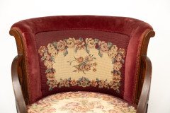 E. W. Godwin Attributed, Anglo-Japanese Circular Armchair with Fan Shaped Arms - Thumbnail 9