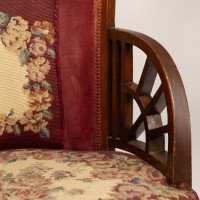E. W. Godwin Attributed, Anglo-Japanese Circular Armchair with Fan Shaped Arms - Thumbnail 13