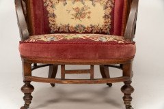 E. W. Godwin Attributed, Anglo-Japanese Circular Armchair with Fan Shaped Arms - Thumbnail 15