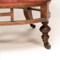 E. W. Godwin Attributed, Anglo-Japanese Circular Armchair with Fan Shaped Arms - Thumbnail 17