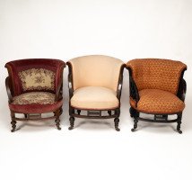 E. W. Godwin Attributed, Anglo-Japanese Circular Armchair with Fan Shaped Arms - Thumbnail 19