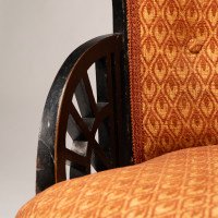 E. W. Godwin Attributed, Anglo-Japanese Circular Armchair with Fan Shaped Arms #3 - Thumbnail 12