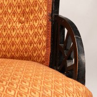 E. W. Godwin Attributed, Anglo-Japanese Circular Armchair with Fan Shaped Arms #3 - Thumbnail 14