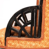 E. W. Godwin Attributed, Anglo-Japanese Circular Armchair with Fan Shaped Arms #3 - Thumbnail 15