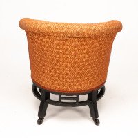 E. W. Godwin Attributed, Anglo-Japanese Circular Armchair with Fan Shaped Arms #3 - Thumbnail 19