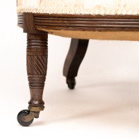 Bruce Talbert for Gillows. An Aesthetic Movement Rosewood Armchair with Pink Upholstery - Thumbnail 16