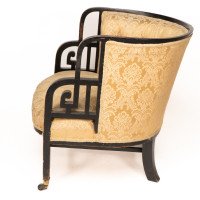 E. W. Godwin Attributed, an Anglo-Japanese Ebonised Walnut Lounge Chair - Thumbnail 4