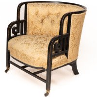 E. W. Godwin Attributed, an Anglo-Japanese Ebonised Walnut Lounge Chair - Thumbnail 3