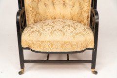 E. W. Godwin Attributed, Anglo-Japanese Ebonised Walnut Lounge Chair - Thumbnail 13