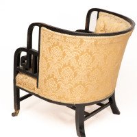 E. W. Godwin Attributed, an Anglo-Japanese Ebonised Walnut Lounge Chair - Thumbnail 16