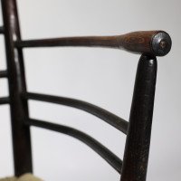 William Morris. A classic Sussex Arts and Crafts ebonized armchair from the Sussex range - Thumbnail 8