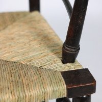 William Morris. A classic Sussex Arts and Crafts ebonized armchair from the Sussex range - Thumbnail 12