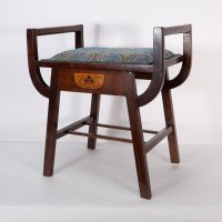 G. M. Ellwood for J. S. Henry. Arts & Crafts 'A' Framed Piano or Dressing Table Stool - Thumbnail 3