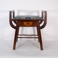 G. M. Ellwood for J. S. Henry. Arts & Crafts 'A' Framed Piano or Dressing Table Stool - Thumbnail 5