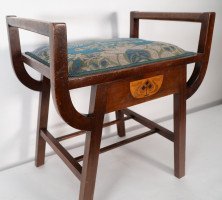 G. M. Ellwood for J. S. Henry. Arts & Crafts 'A' Framed Piano or Dressing Table Stool - Thumbnail 6