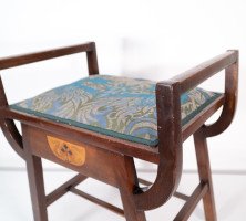 G. M. Ellwood for J. S. Henry. An Arts & Crafts 'A' Framed Piano or Dressing Table Stool - Thumbnail 8