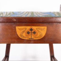 G. M. Ellwood for J. S. Henry. An Arts & Crafts 'A' Framed Piano or Dressing Table Stool - Thumbnail 9