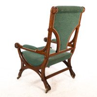 John Pollard Seddon (attributed). A Gothic Revival oak armchair with through pegged tenon joints - Thumbnail 20