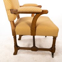 A. W. N. Pugin. A Gothic Revival Oak Armchair by Gillows of Lancaster or Holland & Son - Thumbnail 7