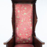 Heals of London, attributed. A Tall Arts & Crafts Oak Wing Back or Porter's Armchair - Thumbnail 6
