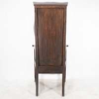 Heals of London, attributed. A Tall Arts & Crafts Oak Wing Back or Porter's Armchair - Thumbnail 14