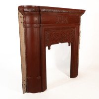 Rare Thomas Elsley Fireplace with Stylised Floral Details to the Centre - Thumbnail 2