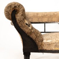 H. W. Batley Attributed, an Anglo-Japanese Ebonised Chaise Lounge or Day Bed - Thumbnail 6